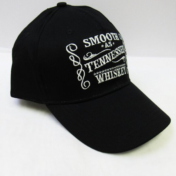 Smooth As Tennessee Whiskey Embroidered Black Baseball Hat Cap NEW - Picture 2 of 3